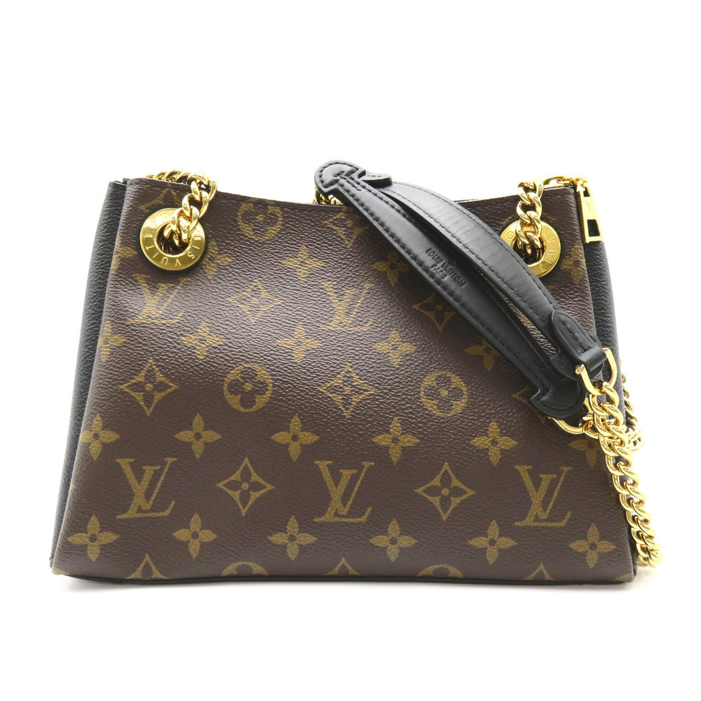 Louis Vuitton / Monogram bag Shoulder Brown Surene Black coated canvas